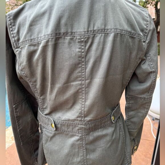 j crew downtown field jacket green lightweight utility coat Size XS - Picture 4 of 10